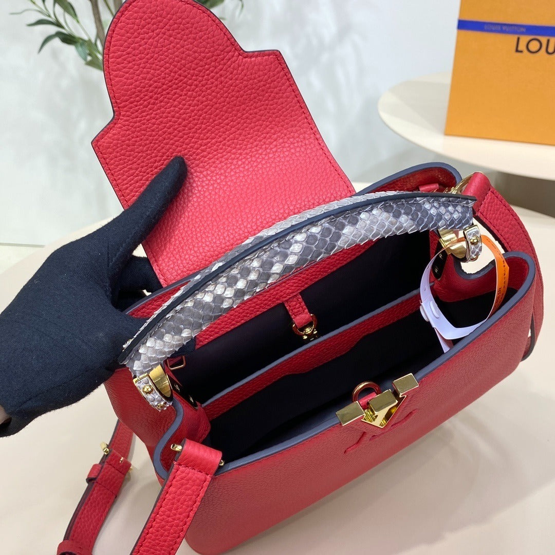 Louis Vuitton Capucines Handbag Python Edition