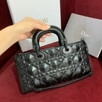 Christian Dior Lady Dior Diamond-Cut Cannage Leather Bag
