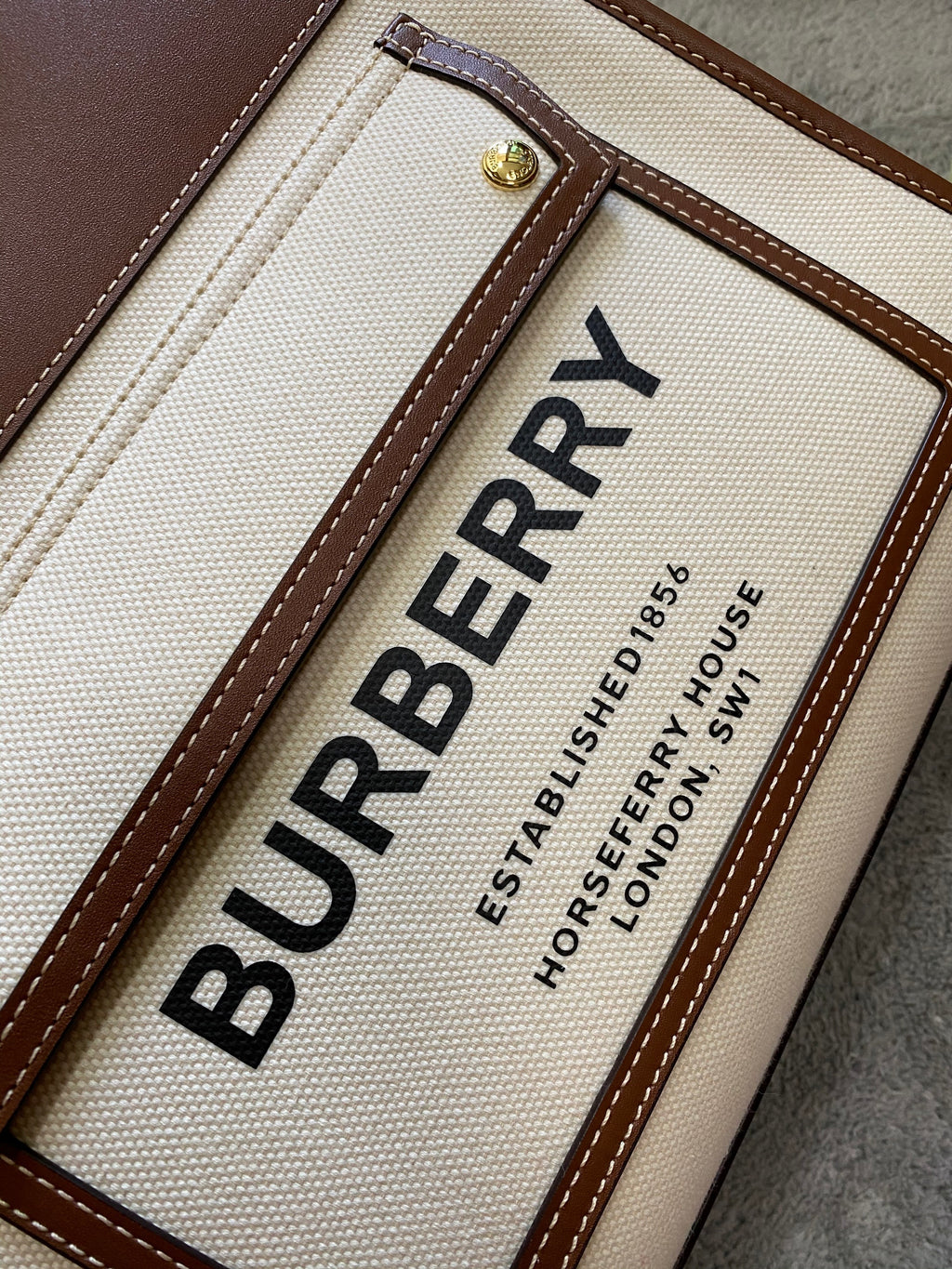 Burberry Zip Tote Bag