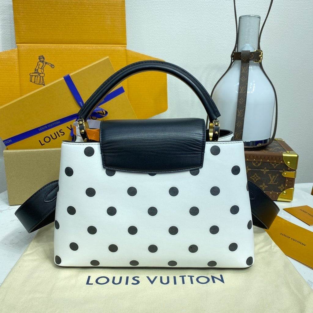 Louis Vuitton Capucines Handbag Polka Dot Edition