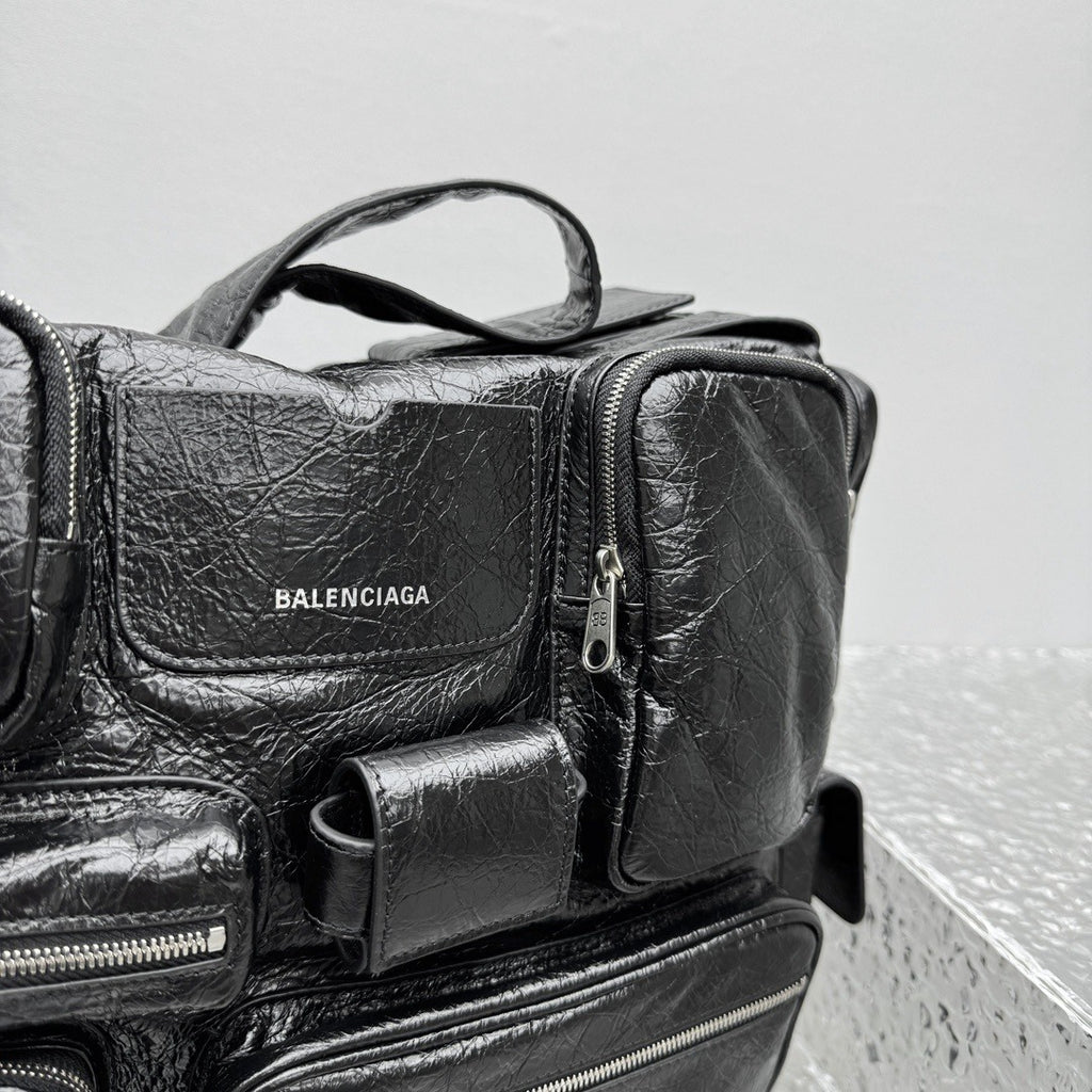 Balenciaga Superbusy Multi Pocket Shoulder Bag Large