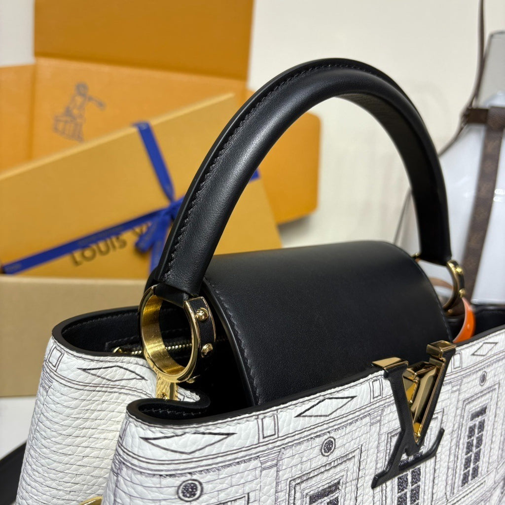 Louis Vuitton Capucines Architettura Handbag Medium