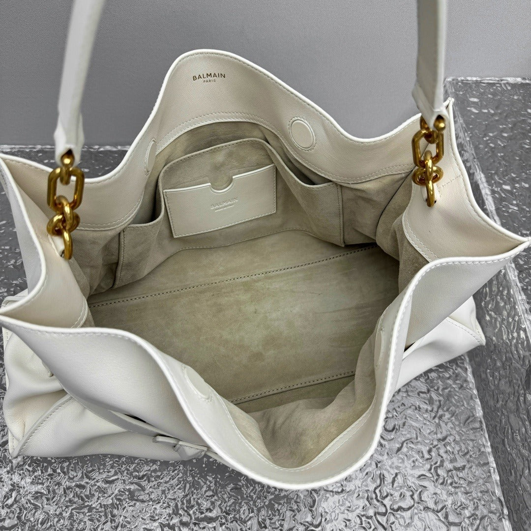 Balmain Anthem Shoulder Clutch Bag