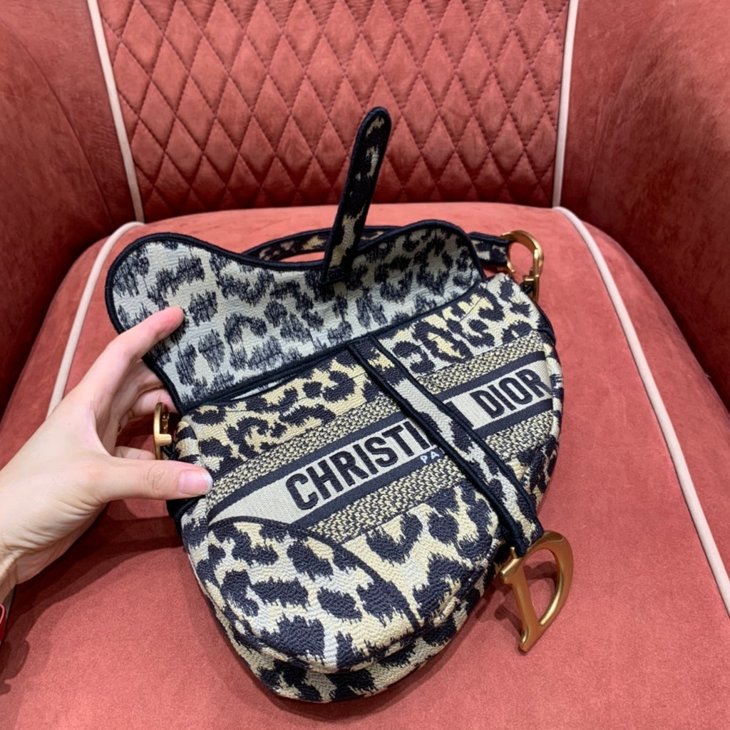 Christian Dior Saddle Embroidered Handbag
