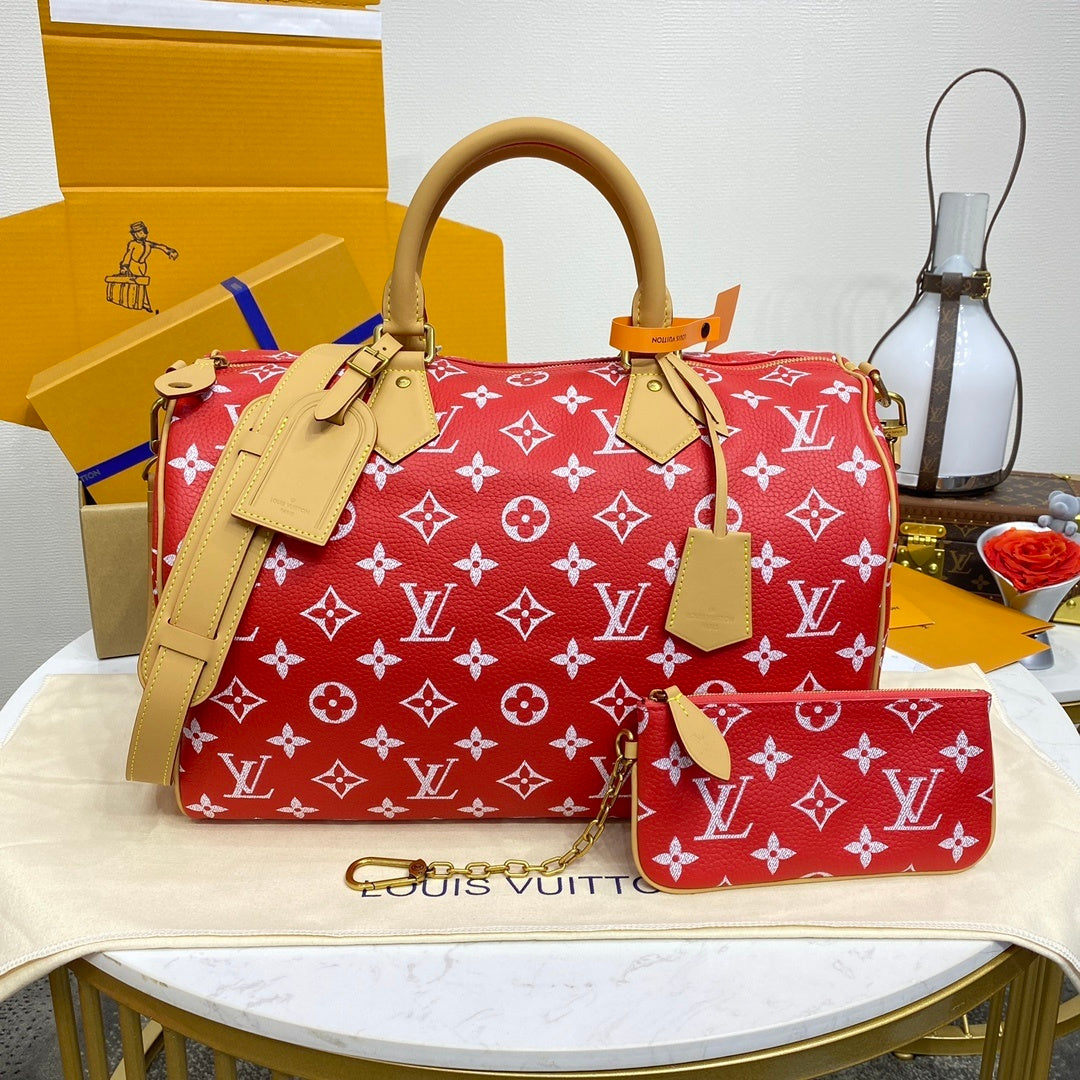 Louis Vuitton Speedy 40 Bandoulière Monogram Leather