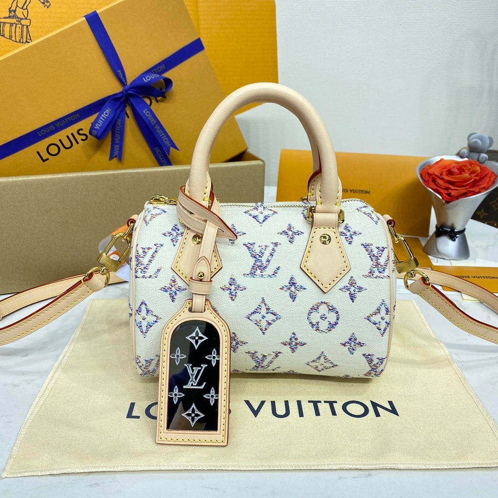 Louis Vuitton Speedy Bandoulière 20 Denim Jacquard