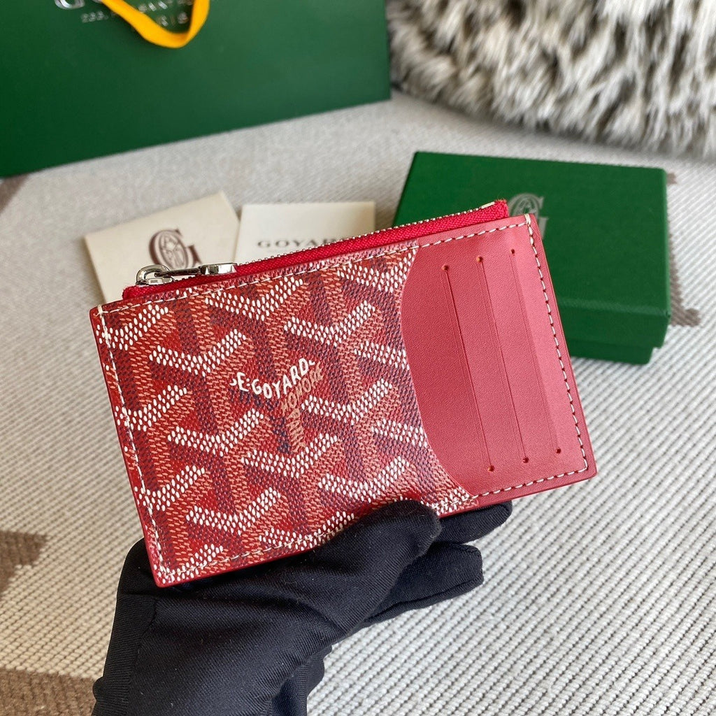 Goyard Bourbon Zip Card Holder / Wallet
