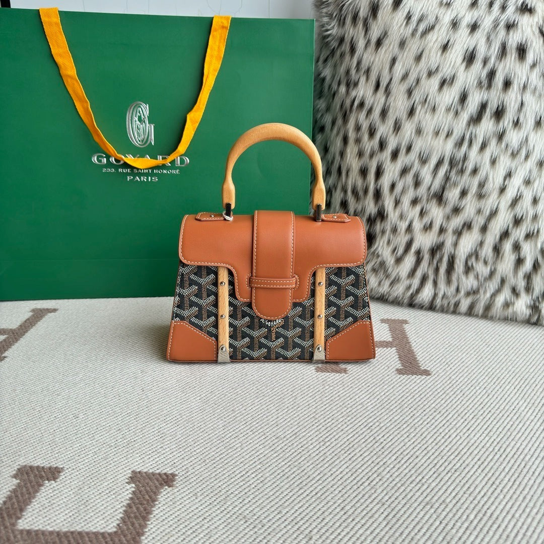 Goyard Saigon Mini Hard Top-Handle Bag