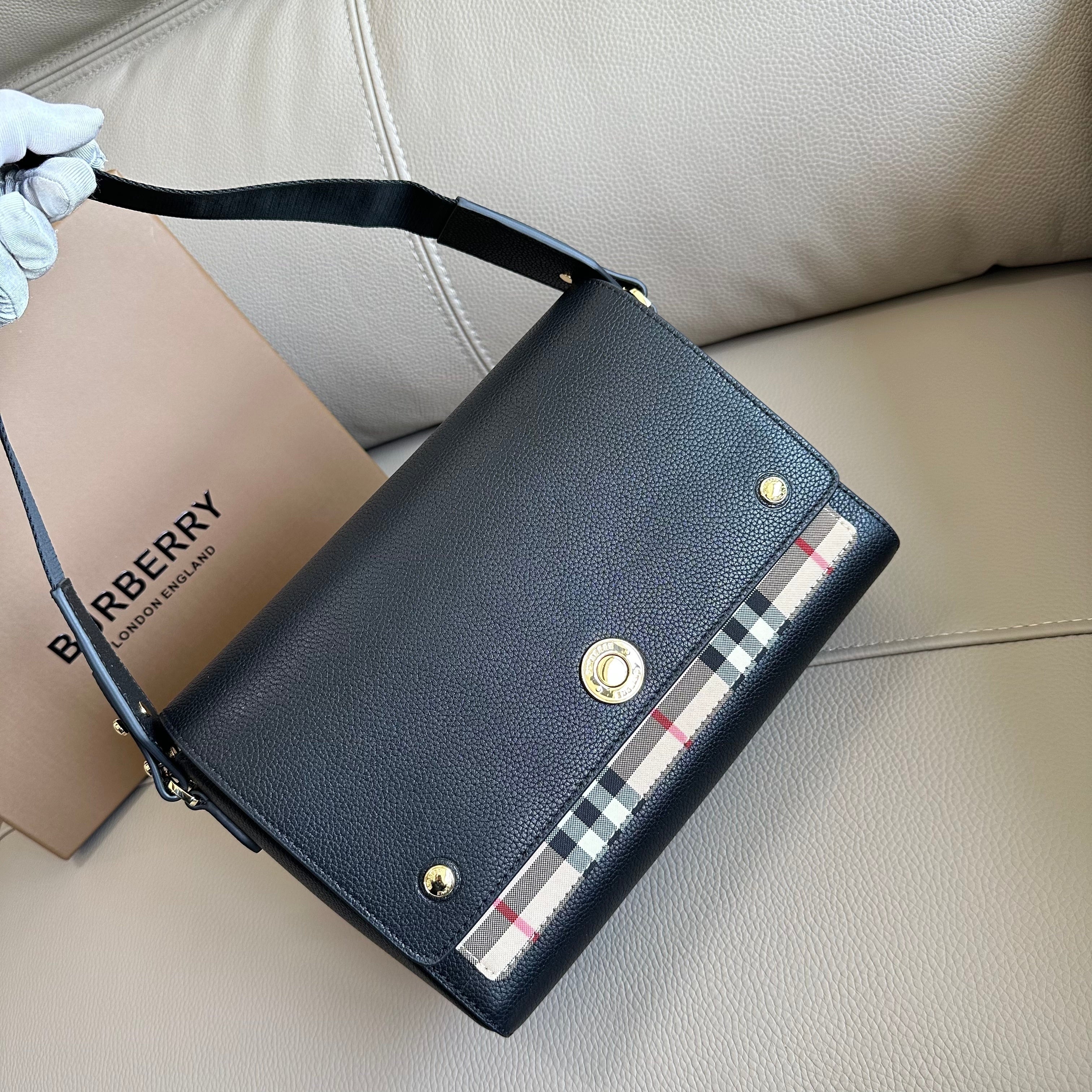 Burberry Letter Strap Crossbody Bag