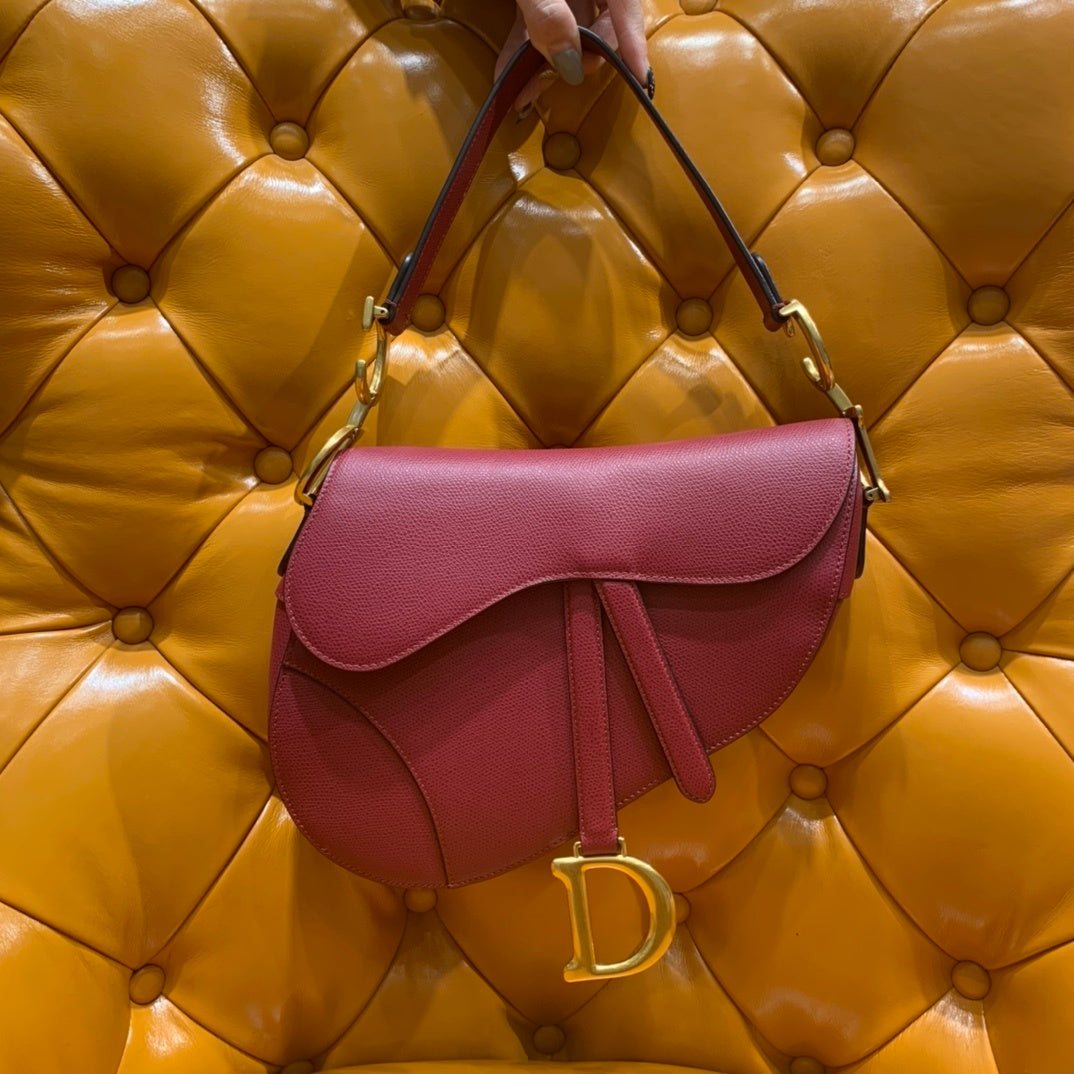 Christian Dior Saddle Leather Handbag