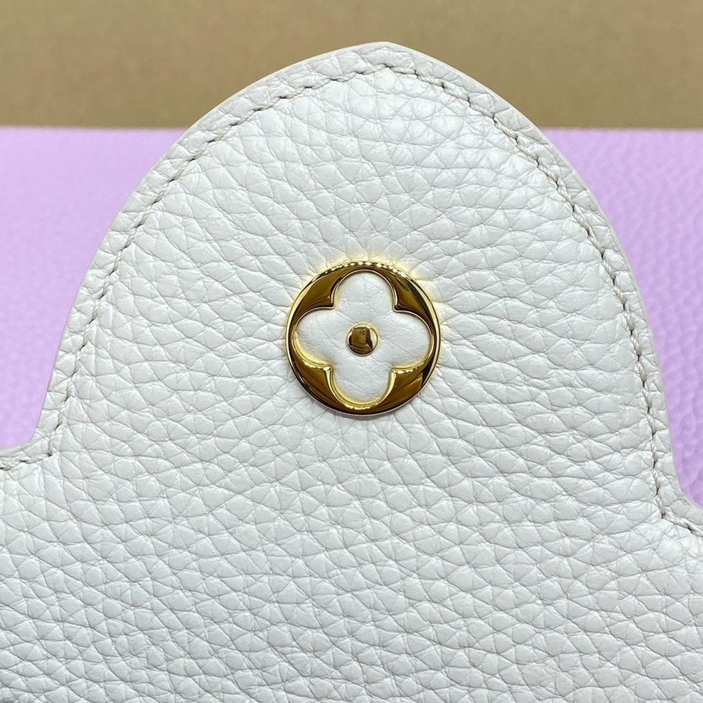 Louis Vuitton Capucines BB Metal Flower Strap Handbag Large