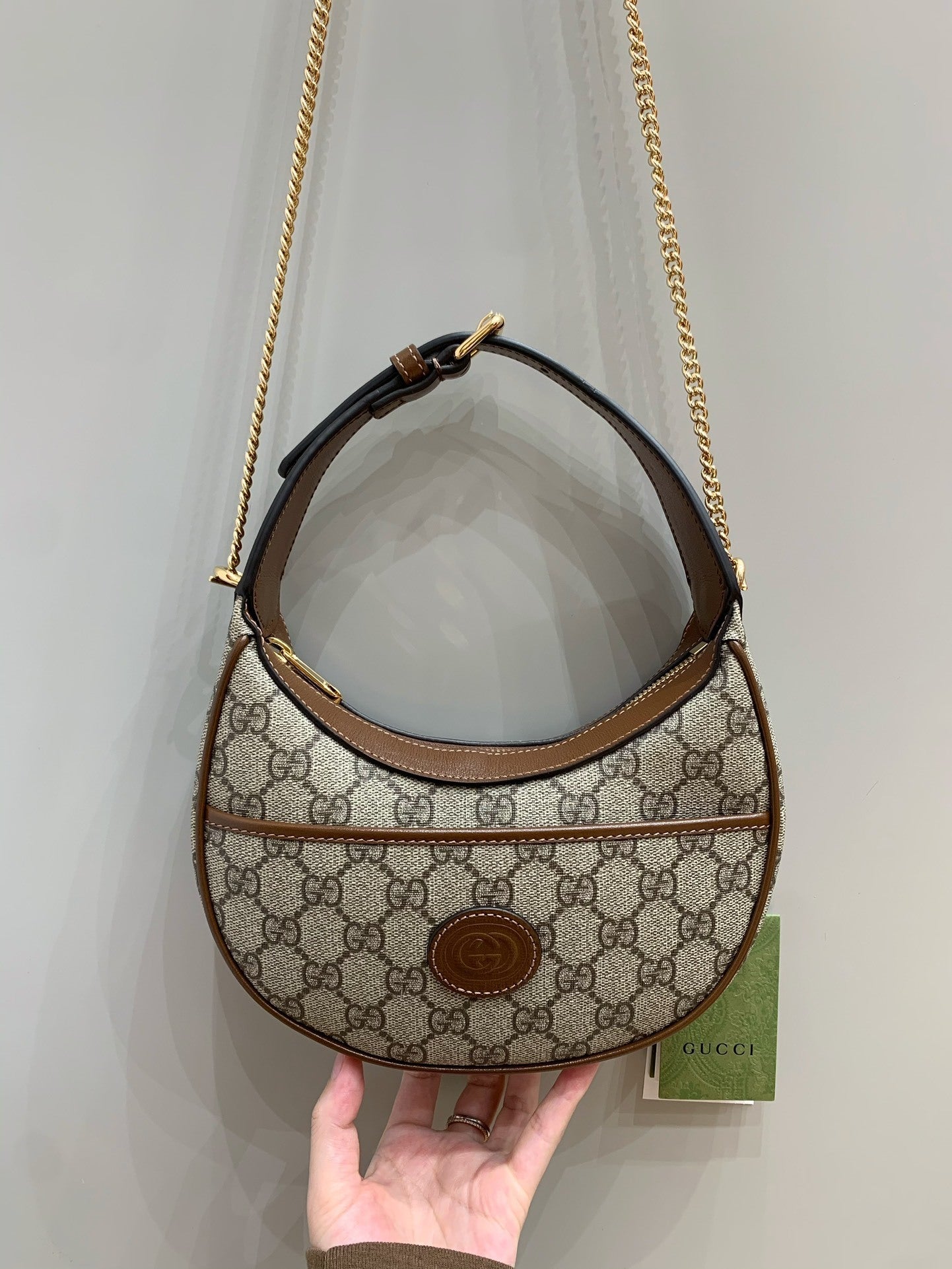 Gucci Ophidia Crescent Bag