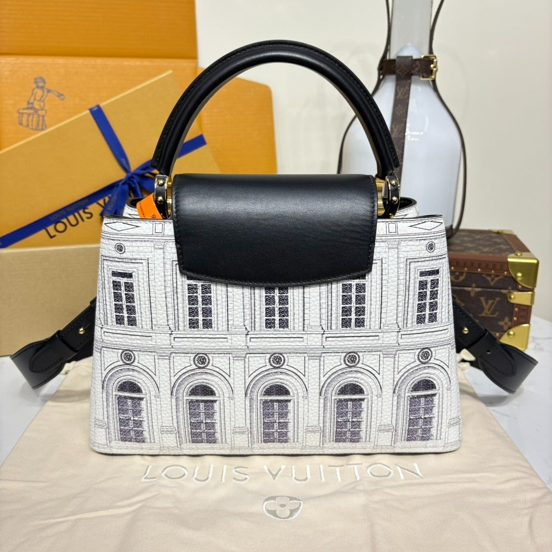 Louis Vuitton Capucines Architettura Handbag Medium