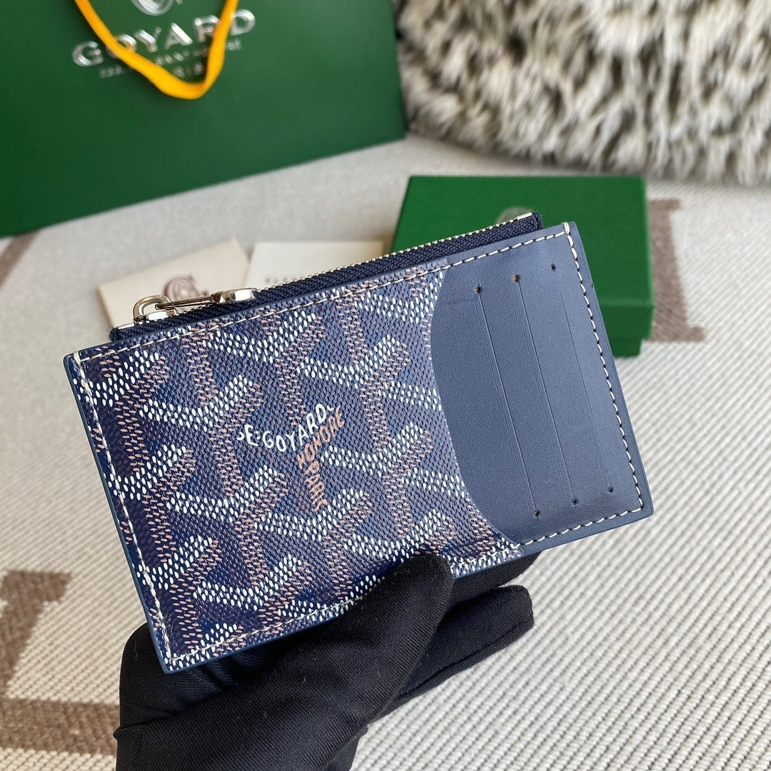 Goyard Bourbon Zip Card Holder / Wallet