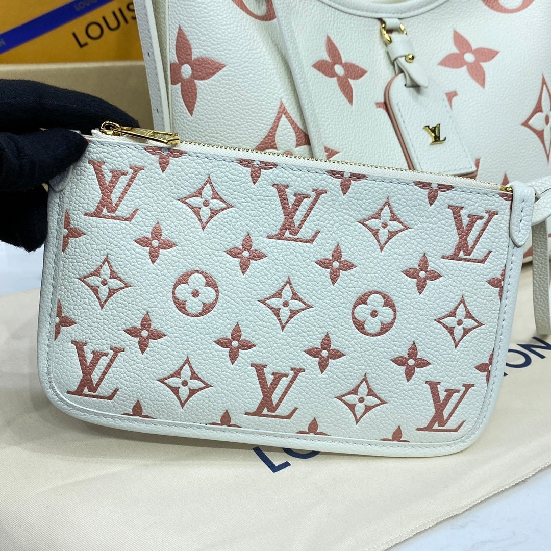 Louis Vuitton CarryAll Small Handbag Monogram Empreinte