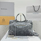 Balenciaga Le City Motorcycle Bag Medium Suede