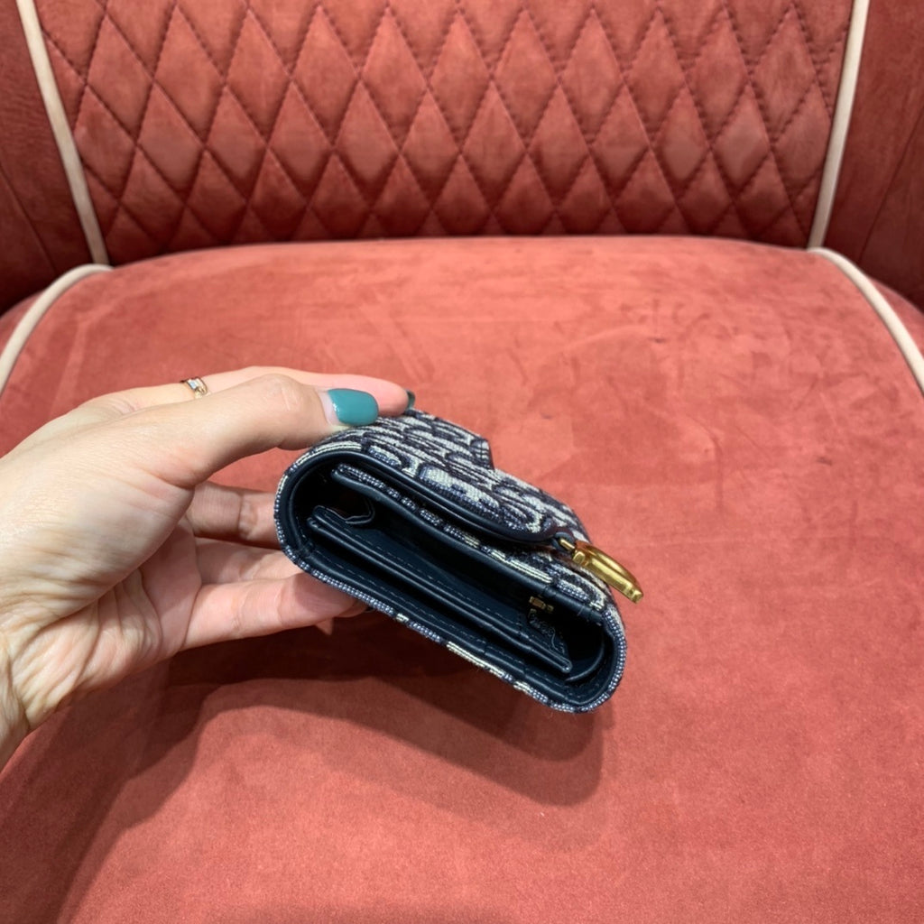 Christian Dior Saddle Trifold Wallet