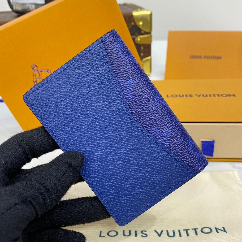 Louis Vuitton Wallet Set Blue Monogram