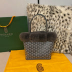 Goyard Rabbit Fur Mini Reversible Tote