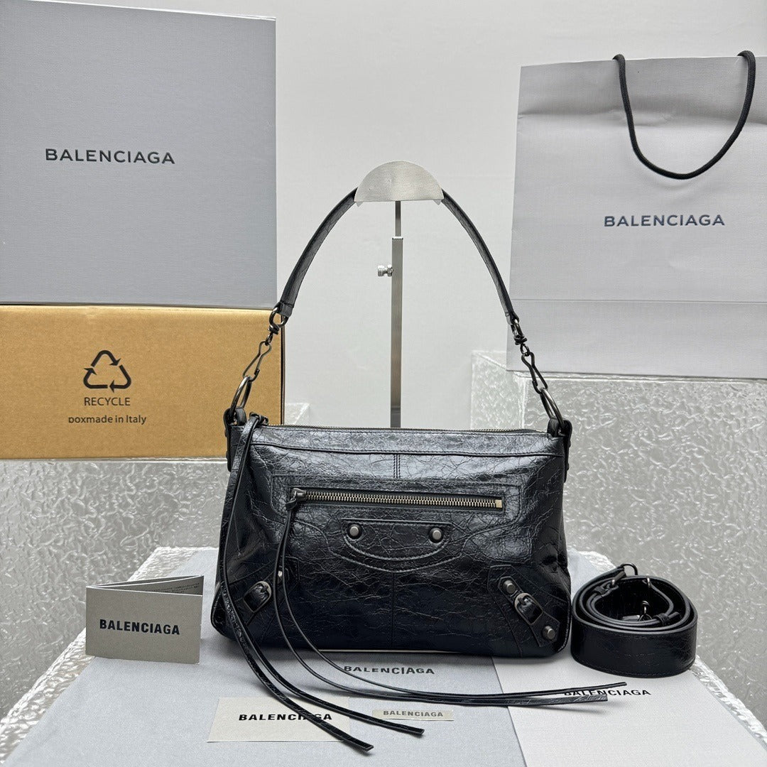 Balenciaga City Moto Crossbody Bag Small