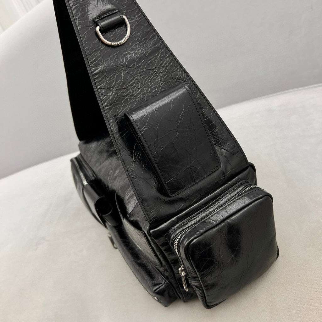 Balenciaga Superbusy Multi Pocket Shoulder Bag Small