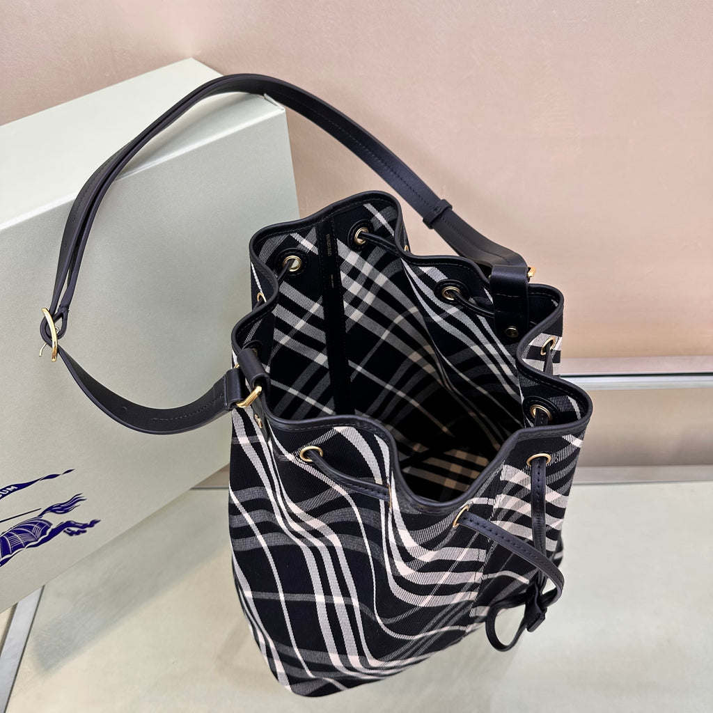Burberry Drawstring Bucket Bag