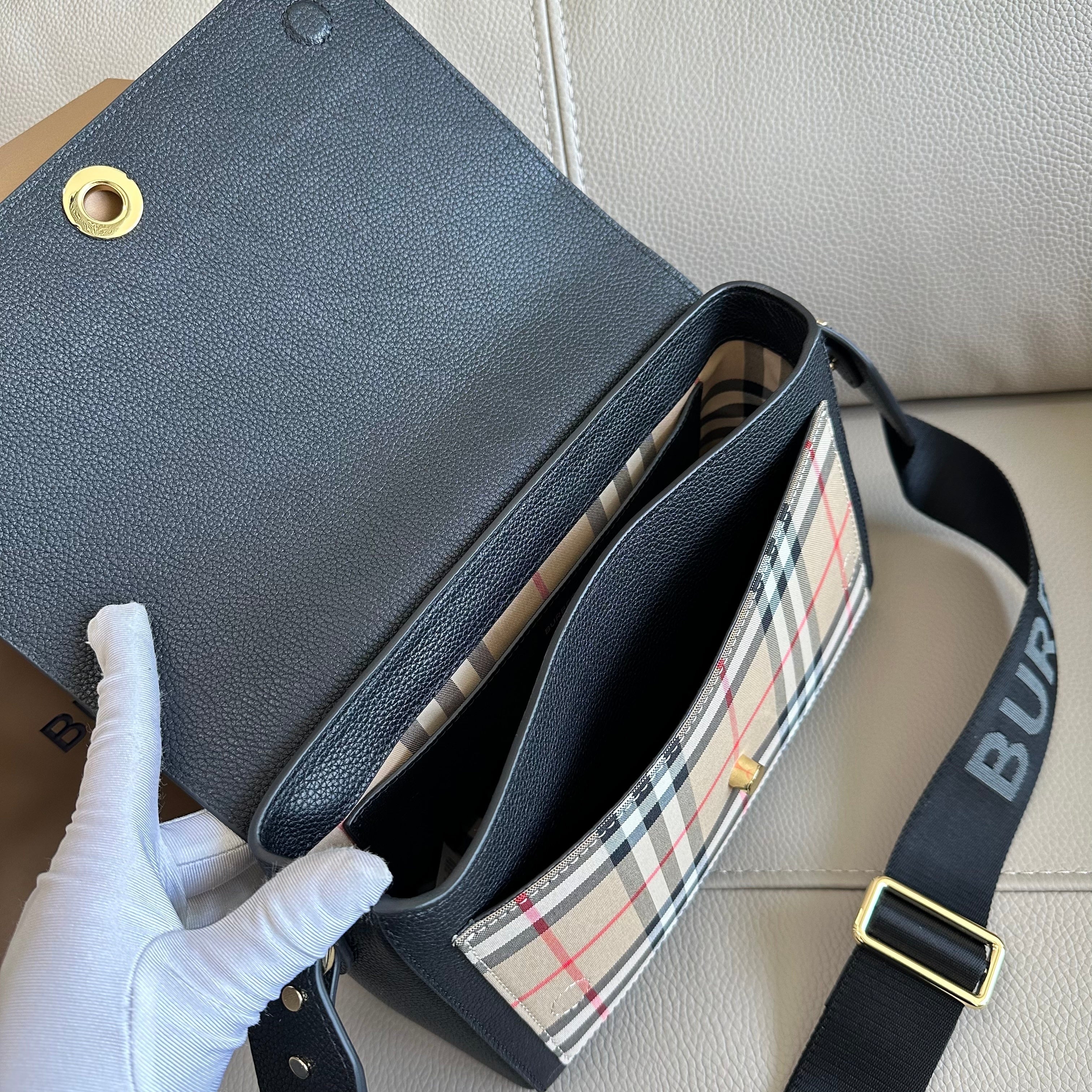 Burberry Letter Strap Crossbody Bag