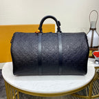 Louis Vuitton Keepall Bandoulière 50 Travel Bag (Embossed Leather)