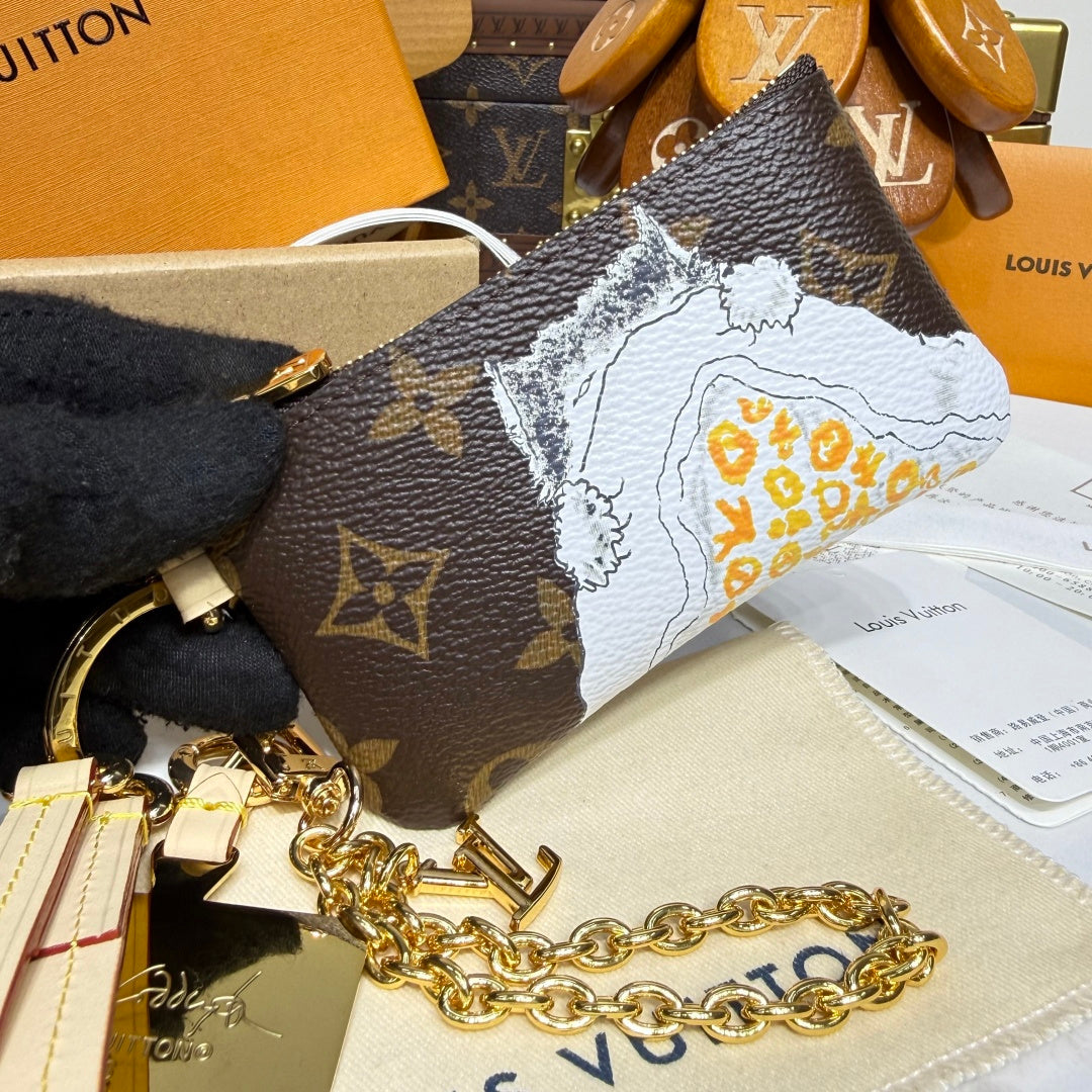 Louis Vuitton Phone Charm with Zip Pouch
