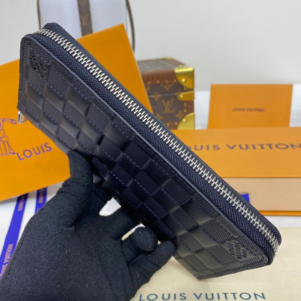 Louis Vuitton Wallet & Pouch Set Black Damier