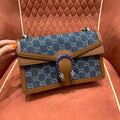 Gucci GG Denim Shoulder Bag