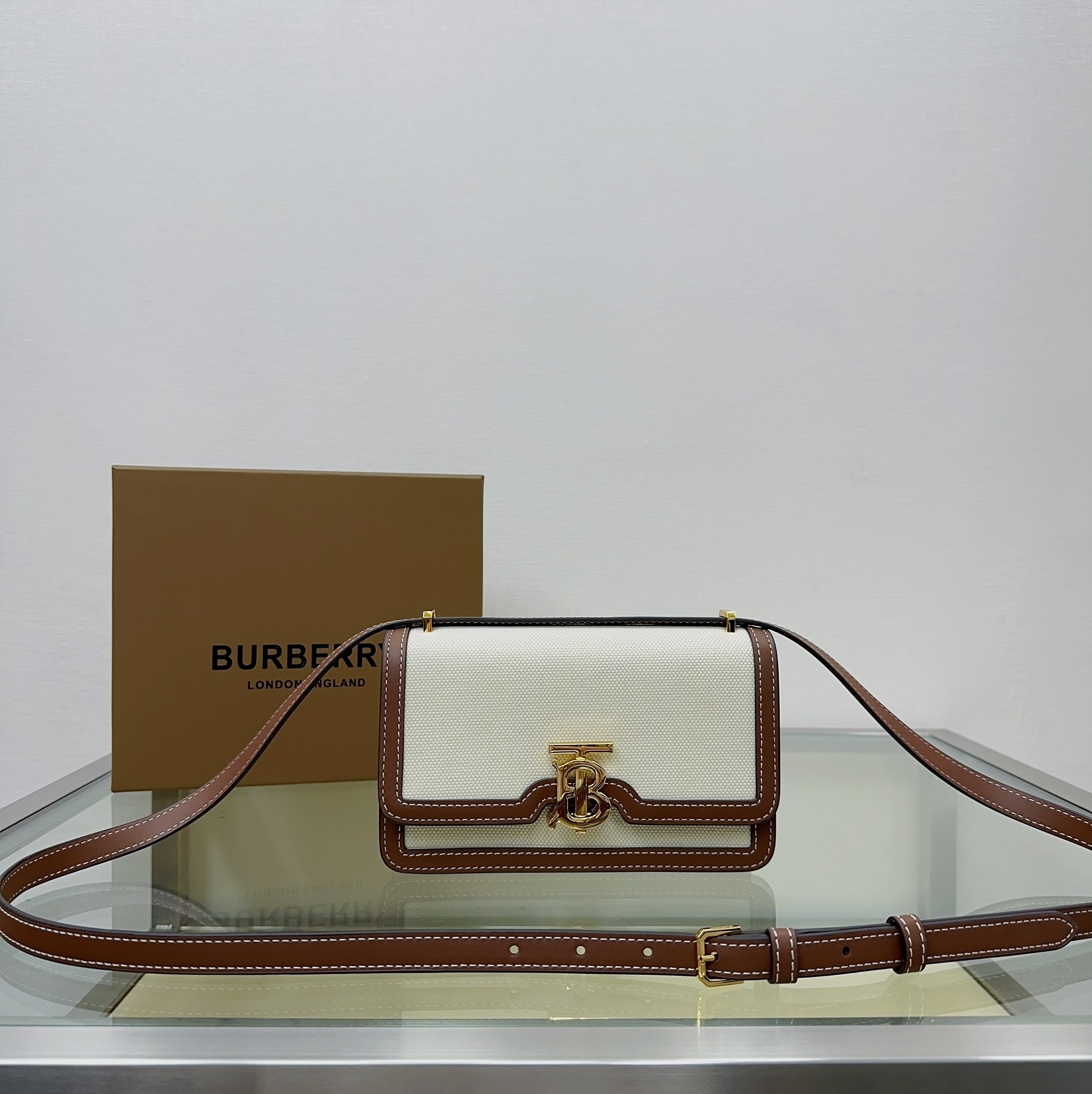Burberry Lock Closure Bag