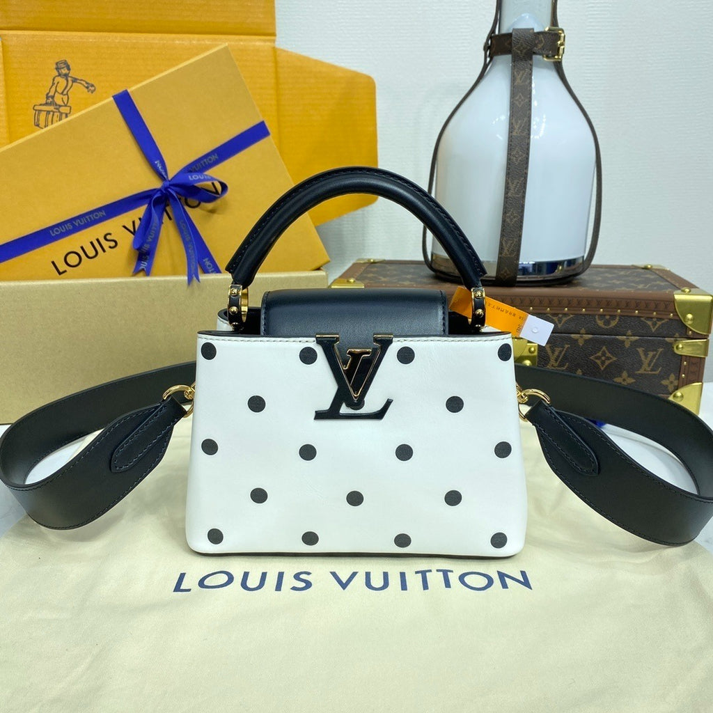 Louis Vuitton Capucines Handbag Polka Dot Edition