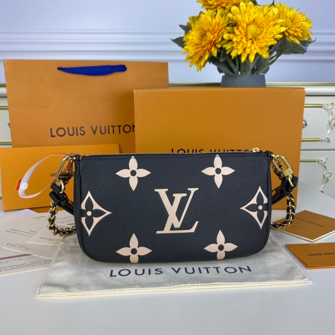 Louis Vuitton Multi Pochette Accessoires Monogram Empreinte