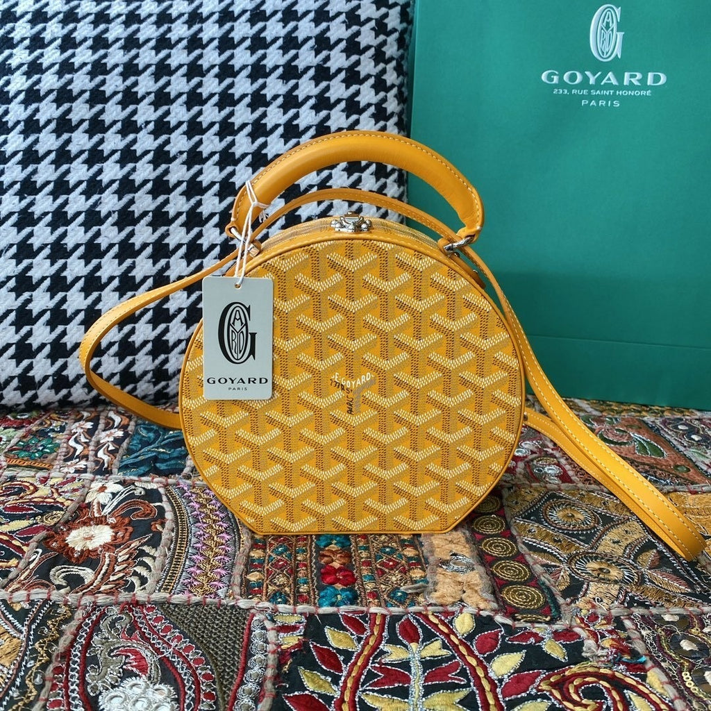 Goyard Alto Hatbox Round Bag