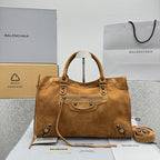 Balenciaga Le City Motorcycle Bag Medium Suede