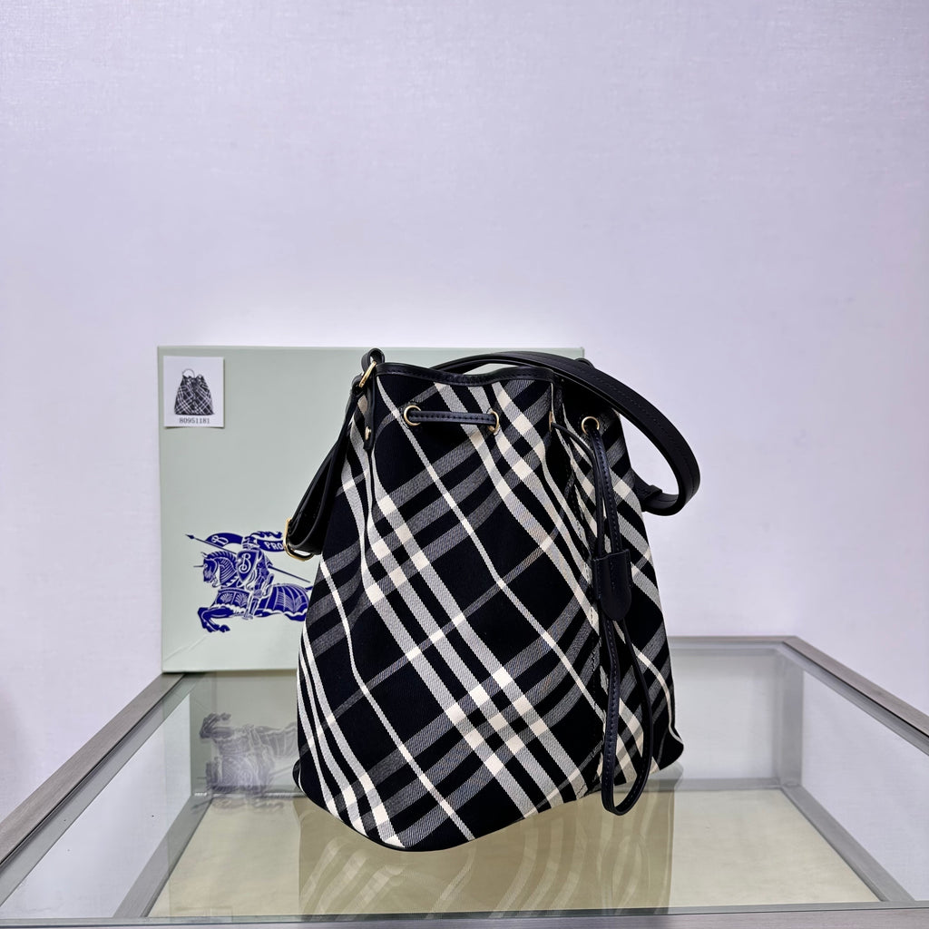 Burberry Drawstring Bucket Bag
