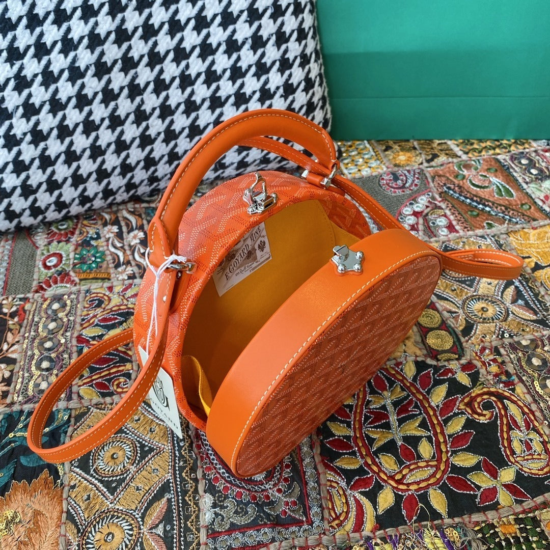 Goyard Alto Hatbox Round Bag