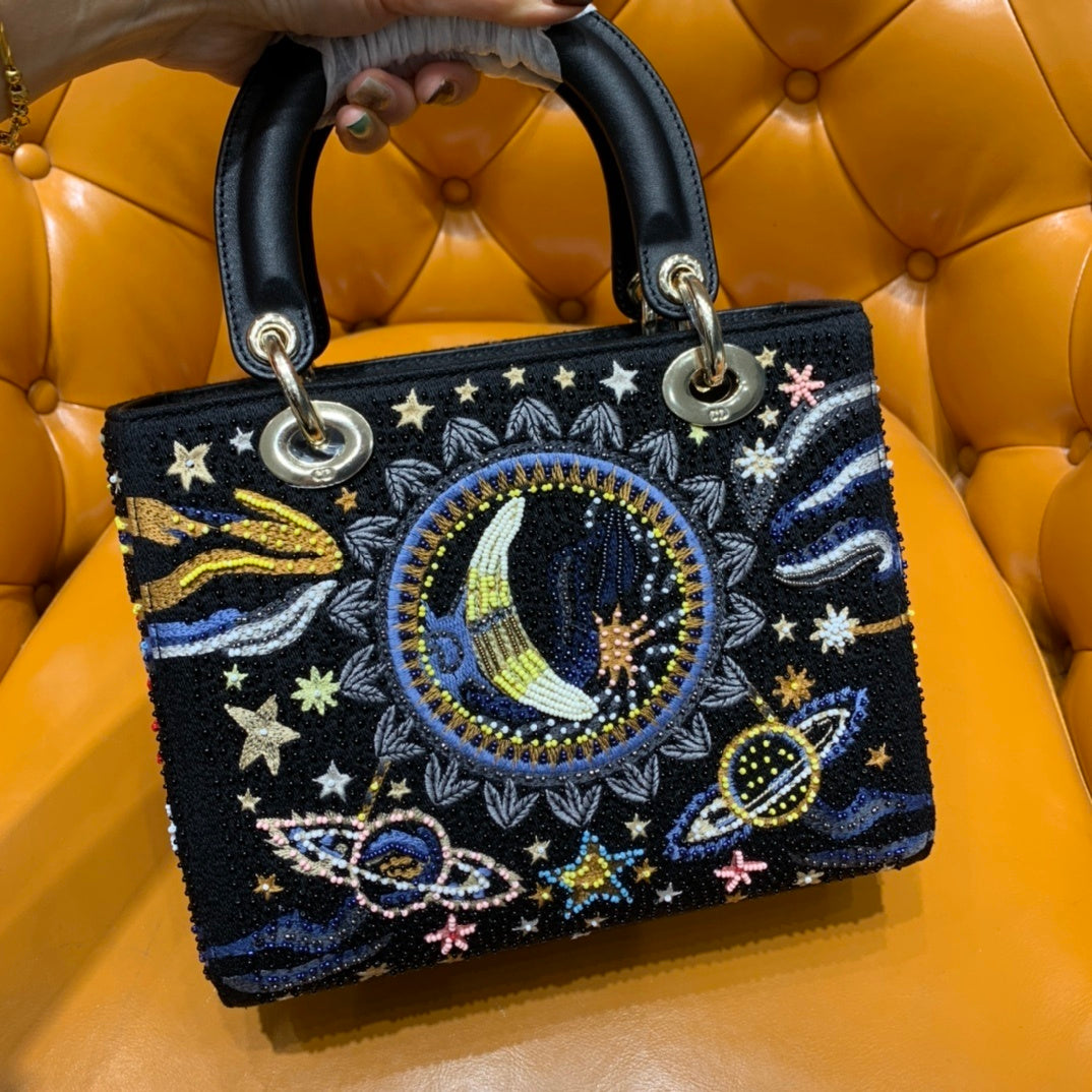 Christian Dior Lady Dior Sun Beaded Bag