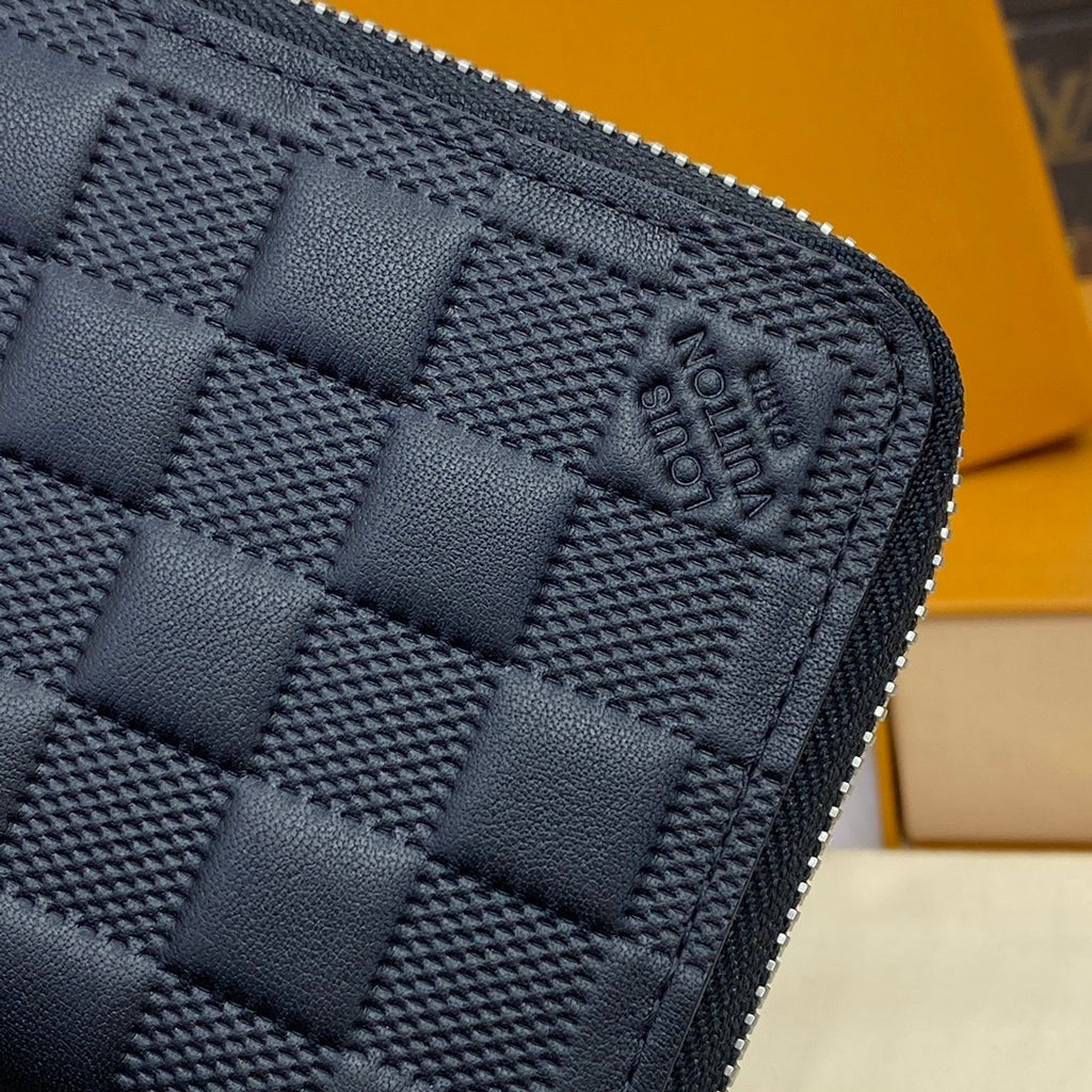 Louis Vuitton Wallet & Pouch Set Black Damier