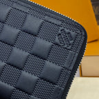 Louis Vuitton Wallet & Pouch Set Black Damier