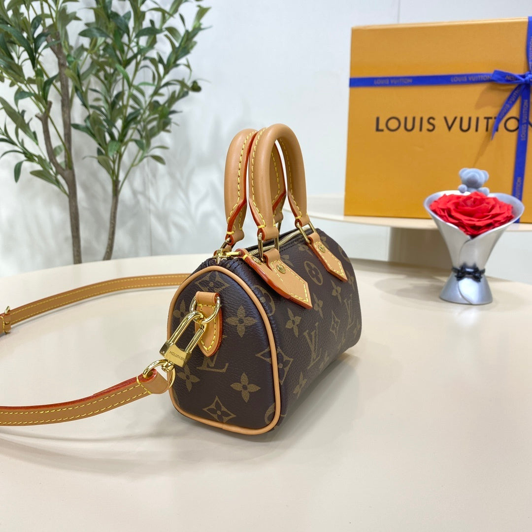 Louis Vuitton Nano Speedy Handbag