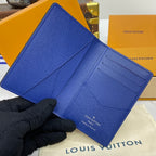 Louis Vuitton Wallet Set Blue Monogram