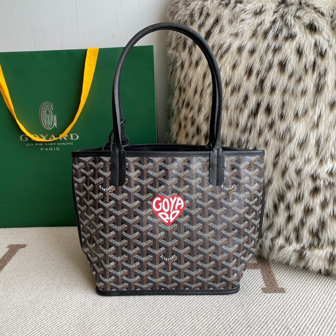 Goyard Heart Mini Reversible Shopping Tote (Mother & Child Set)