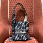 Christian Dior D-Bubble Embroidered Bucket Bag