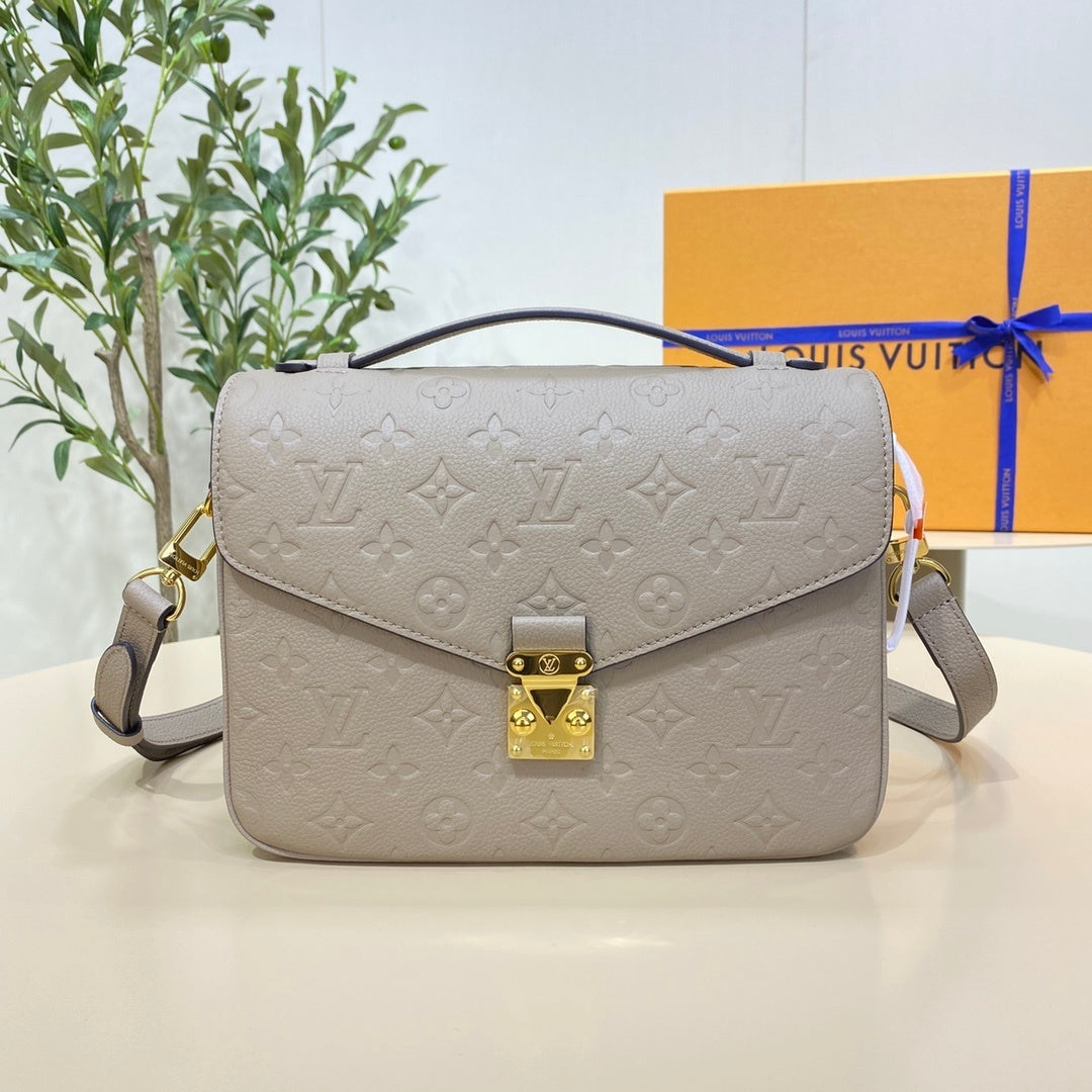 Louis Vuitton Full-Leather Messenger Bag