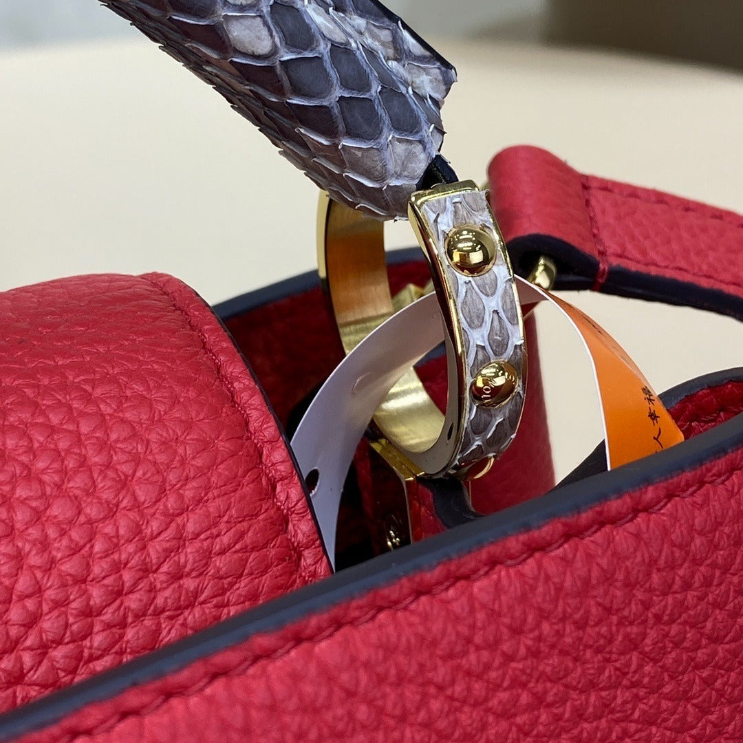 Louis Vuitton Capucines Handbag Python Edition