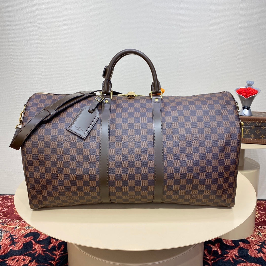 Louis Vuitton Keepall Bandoulière 55 Travel Bag
