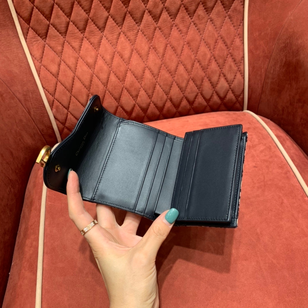 Christian Dior Saddle Trifold Wallet
