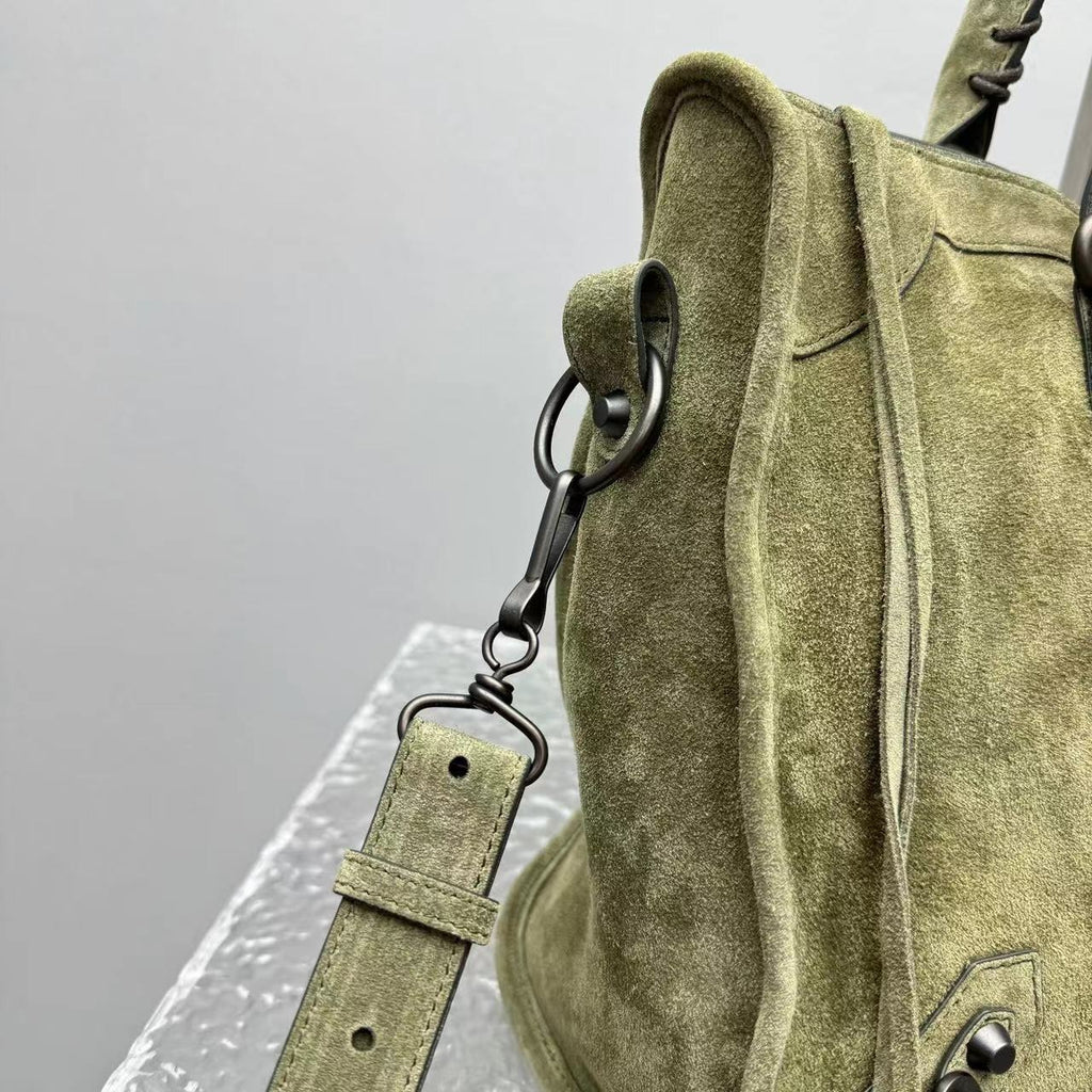 Balenciaga Le City Motorcycle Bag Medium Suede